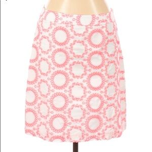 Banana Republic Milly Collection Womens Skirt Eyelet Embroidered Coastal